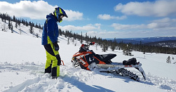 Катание на сноубайках