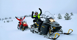 Катание на снегоходах