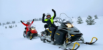 Катание на снегоходах