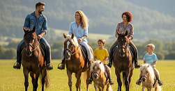 Конная прогулка для взрослых и детей