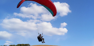 Полёт с инструктором на мотопараплане 