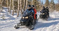 Катание на снегоходах