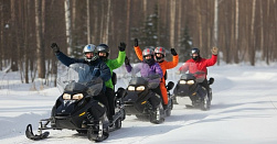 Катание на снегоходах